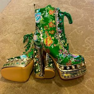 Azalea Wang embellished boots.